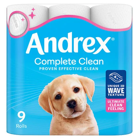 Andrex Complete Clean 9 Rolls