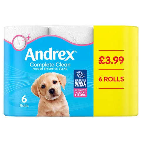 Andrex Complete Clean 6 Rolls