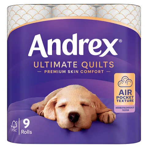 Andrex Ultimate Quilts 9 Rolls