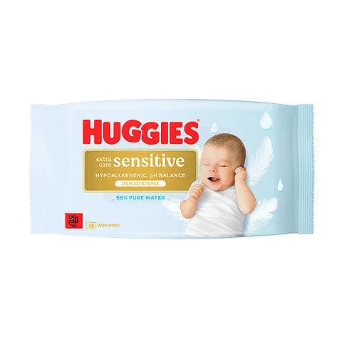 Huggies 48 Extra Care Sensitive Baby Wipes