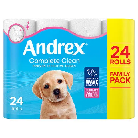 Andrex 24 Complete Clean Rolls