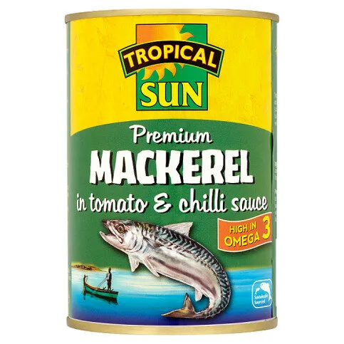 Tropical Sun Premium Mackerel in Tomato & Chilli Sauce 400g