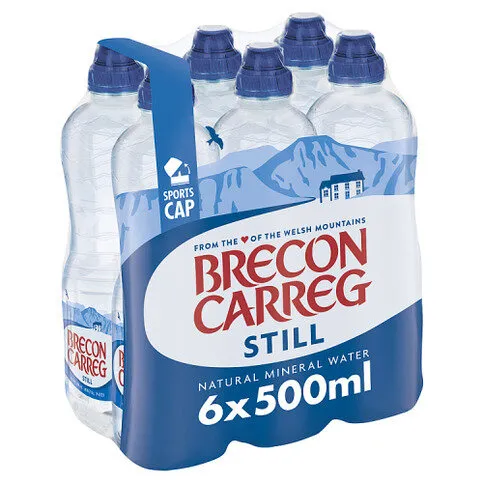 Brecon Carreg Still Natural Mineral Water 6 x 500ml