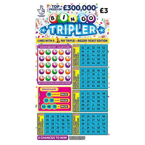 National Lottery £3 £300,000 Bingo Tripler Scratchcard Game
