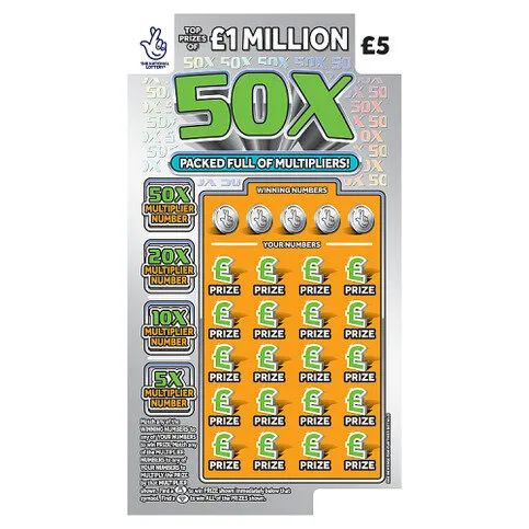 National Lottery £5 £1,000,000 50X Scratchcard Game