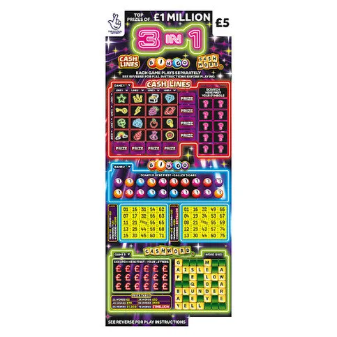National Lottery £5 £1,000,000 3 in 1 Scratchcard Game