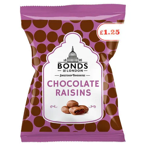 Bonds of London Chocolate Raisins 75g