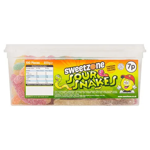 Sweetzone Sour Snakes 800g