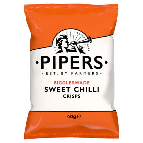 Pipers Biggleswade Sweet Chilli Crisps Grab Bag 40g