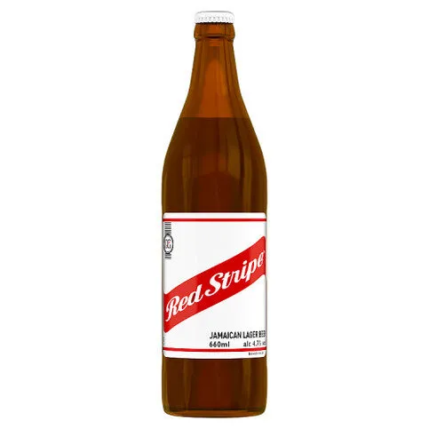 Red Stripe Jamaican Lager Beer Bottle 660ml