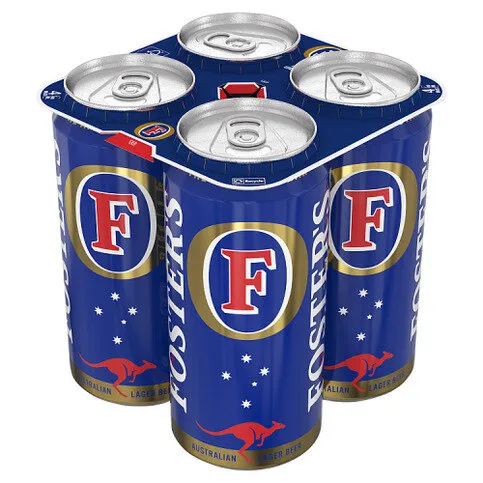 Foster's Australian Lager Beer Can 4 x 440ml