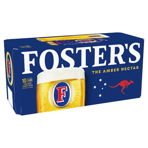 Foster's Lager Beer Can 10 x 440ml
