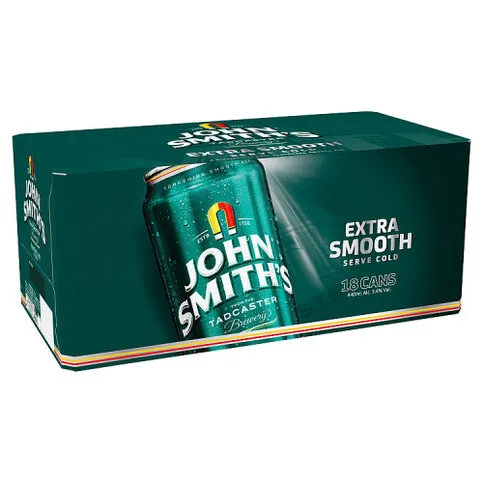 John Smith's Extra Smooth Ale Beer Cans 18 x 440ml