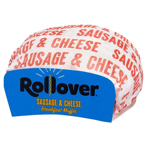 Rollover Sausage & Cheese Breakfast Muffin