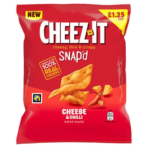 Cheez-It Snap'd Cheese & Chilli Baked Snacks 65g