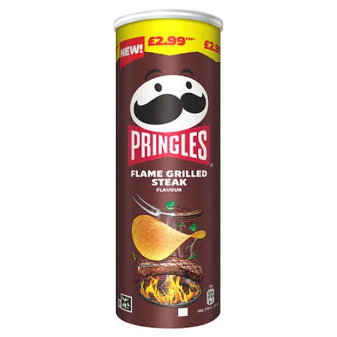 Pringles Flame Grilled Steak Flavour 165g