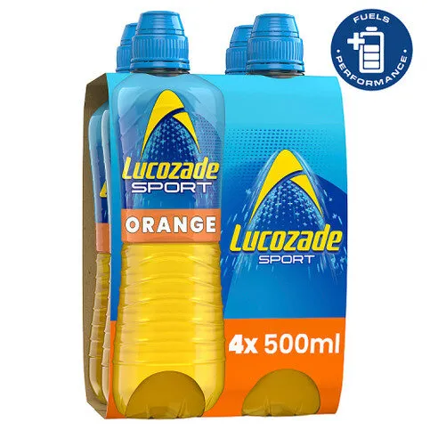 Lucozade Sport Drink Orange 4 X 500ml (365403)