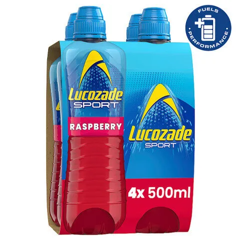 Lucozade Sport Drink Raspberry 4 x 500ml