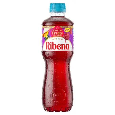 Ribena Summer Fruits No Added Sugar Fruit Juice 500ml PMP £1.35