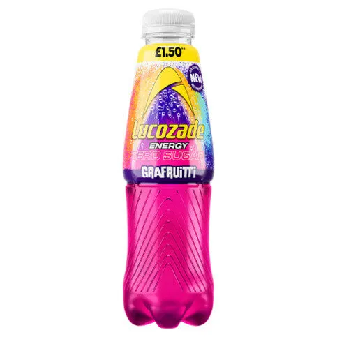 Lucozade Energy Zero Sugar Drink Grafruitti 500ml PMP £1.50