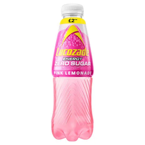 Lucozade Energy Zero Sugar Drink Pink Lemonade 900ml Pmp £2