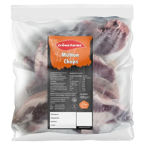 Crown Farms Mutton Chops 800g