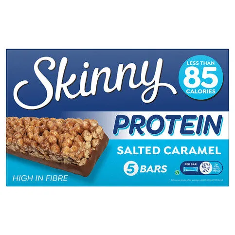 Skinny Protein Salted Caramel Bars 5 x 20g