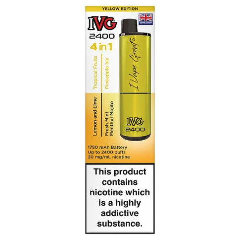 IVG 2400 4 in 1 Yellow Edition 20mg