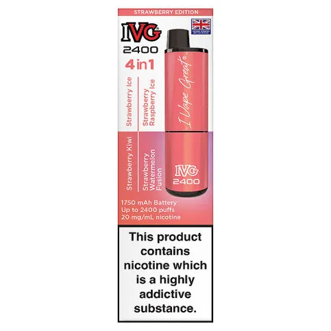 IVG 2400 4 in 1 Strawberry Edition 20mg/ml