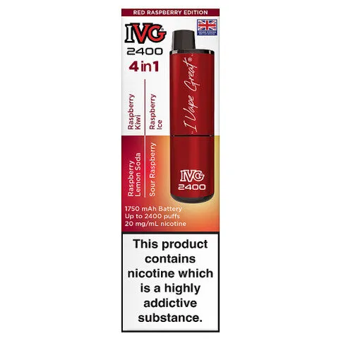 IVG 2400 4 in 1 Red Raspberry Edition 20mg/mL