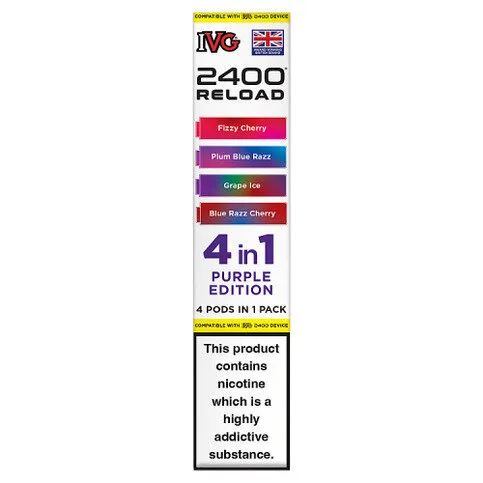 IVG 2400 Reload 4 in 1 Purple Edition Pods