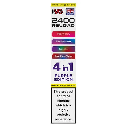 IVG 2400 Reload 4 in 1 Purple Edition