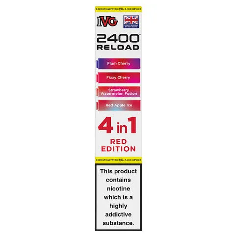 IVG 2400 Reload 4 in 1 Red Edition
