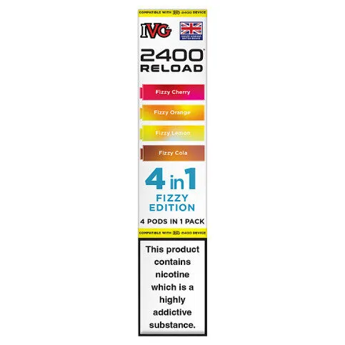 IVG 2400 Reload 4 in 1 Fizzy Edition Pods