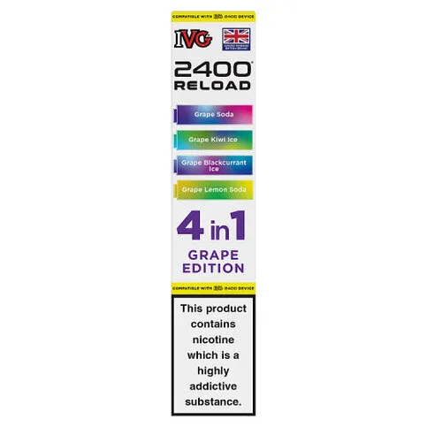 IVG 2400 Reload 4 in 1 Grape Edition