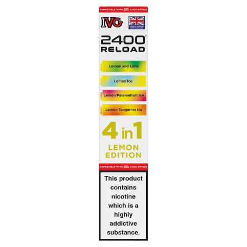 IVG 2400 Reload 4 in 1 Lemon Edition