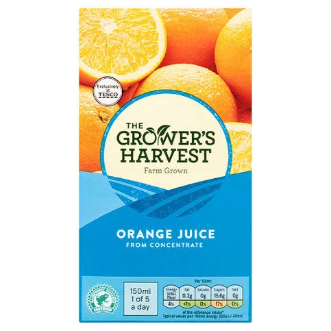 The Grower's Harvest Orange Juice from Concentrate 1L