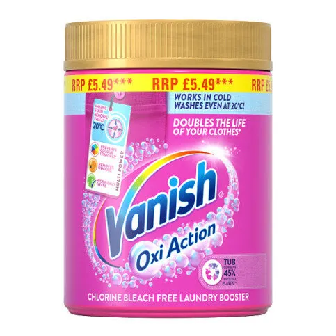 Vanish Laundry Booster and Stain Remover Powder Colours 6x470g