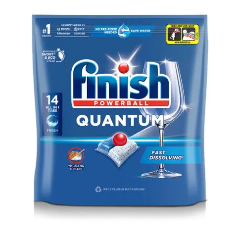 Finish Quantum All In One Dishwasher Tablets  Fresh - 14 Tabs