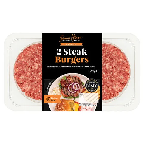Simon Howie The Scottish Butcher 2 Premium Steak Burgers 227g