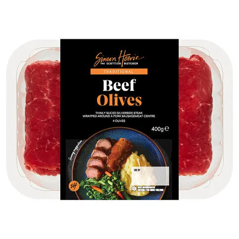 Simon Howie 4 Traditional Beef Olives 400g