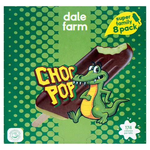 Dale Farm 8 Choc Pop Super Family Pack 544ml
