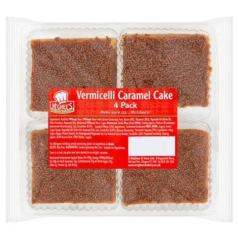 McGhee's 4 Vermicelli Caramel Cake