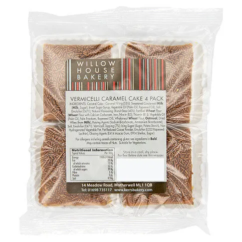 Willow House Bakery 4 Vermicelli Caramel Cake