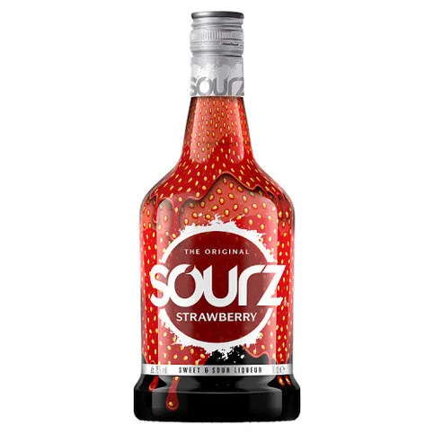 Sourz The Original Strawberry Sweet & Sour Liqueur 70cl