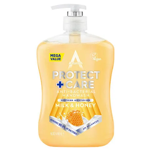 ASTONISH MILK AND HONEY HANDWASH 600ML