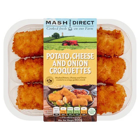 Mash Direct Potato, Cheese and Onion Croquettes 300g