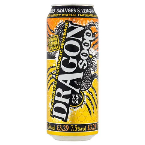 Dragon Soop Caffeinated Alcoholic Beverage Oranges & Lemons 500ml
