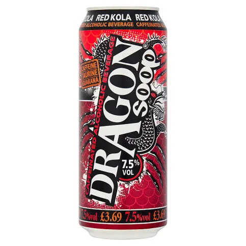 Dragon Soop Red Kola Caffeinated Alcoholic Beverage 500ml