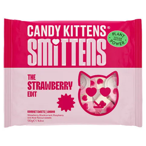 Candy Kittens Smittens the Strawberry Edit Gourmet Sweets 130g